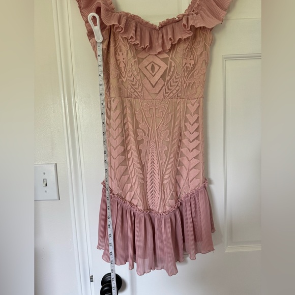 Saints and Secrets Anthropologie Mauve Off-The-Shoulder Dress, NWT, Size M - Picture 7 of 8